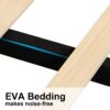 Upholstered King Size Bed Frame Of Velvet Tufted Headboard With Floating Nightstand LED / USB Built-In - Dark Green - Image 15