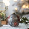 Christmas Ball Ornaments, Glass Decorative Hanging Ball Christmas Tree Ornaments For Holiday Party Decorations (Set of 6) - Multi - Image 4