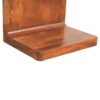 T Bar Rounded Bedside Table - Dark Brown - Image 5