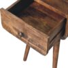 Mini Curve Open Nightstand, 1 Drawer - Natural - Image 4