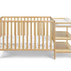 Palmer - 3 In 1 Convertible Crib, Changer Combo - Natural
