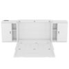 Full Size Murphy Bed With Shelves, Cabinets And USB Ports - White - Image 7