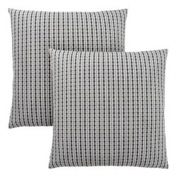 Pillows, Square, Insert Included, Decorative Throw, Hypoallergenic, Stylish Appearance (Set of 2) - Gray