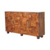 Wavecrest Cabinet, 4 Shelves - Chestnut - Image 3