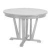 Topmax - 5 Piece Rustic Extendable Dining Table Set Round Trestle Table And 4 Cross Back Dining Chairs For Kitchen, Dining Room - Gray - Image 17