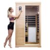 2 Person Far Infrared Hemlock Indoor Sauna Room - Natural - Image 4