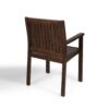 Wilson - Rustic Dining Chair Acacia Wood With Slat Panel Design (Set of 2) - Dark Brown - Image 8
