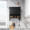 Bathroom Cabinet - Black - Image 2