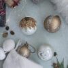 Christmas Ball Ornaments, Decorative Hanging Ball Christmas Tree Ornaments For Holiday Party Decorations (Set of 4) - Gold - Image 5