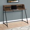 Computer Desk For Home Office, Laptop, Storage Shelves, Contemporary Versatile Placement - Brown - Image 10