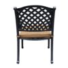 Castle Rock Collection Dining Arm Chair With Cushion, Weather Resistant - Antique Brown - Image 5