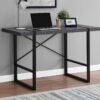 Computer Desk For Home Office, Laptop, Contemporary - Gray - Image 3