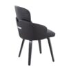 Dahlia - Contemporary Dining Chair (Set of 2) - Black - Faux Leather - Image 4