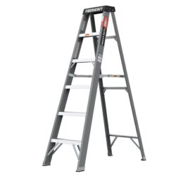 Fibreglass Step Ladder 6 Foot 250Lbs - Gray