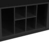 5 In 1 Entryway Bench With Coat Rack, 7 Sturdy Hooks, 2 Spacious Drawers And Adjustable Shelves, Wide Hall Tree With Metal Handles For Hallway - Black - Image 18