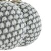 Knite Pumpkin Ornament Decor For Holiday Harvest Festival Fall Festival & Thanksgiving (Set of 2) - White / Gray - Image 8