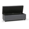 Kingsley - Large Storage Ottoman - Stone Gray - Image 3