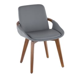 Cosmo - Mid-Century Chair - Walnut / Gray