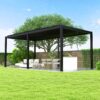 Louver Pergola Steel Louvers & Frame - Black - Image 2