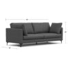 Ava - Mid Century Sofa - Gray - Image 14