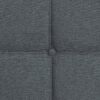 Queen Size Upholstered Platform Bed Frame With Button Tufted Linen Fabric Headboard - Dark Gray - Image 10