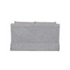 Loveseat With Skirt And Reversable Cushions And 2 Pillows - Light Gray - Image 3