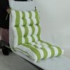 2 Piece High Back Chair Cushion Set, Tufted Patio Or Rocking Chair Cushions For Garden Or Porch - Kiwi / White - Image 14