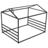 Queen Metal House Shape Platform Bed - Black - Image 7