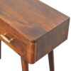 T Bar Console Table, 2 Drawers - Chestnut - Image 9