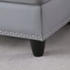 Irine - Faux Leather Sectional Sofa With Ottoman - Gray - Image 10