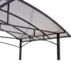 Grill Gazebo 8X5Ft, Outdoor Patio Canopy, Bbq Shelter With Steel Hardtop And Side Shelves - Black - Image 8