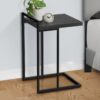 Accent Table, C - Shaped, Stylish Modern - Gray - Image 9