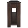 Hearth & Haven Clara - Console Table With Storage Drawers And Bottom Shelf - Espresso - Image 8