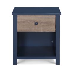 Connelly - Nightstand - Midnight Blue / Vintage Walnut