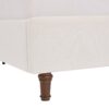 Harper - Queen Tall Headboard Upholstered Bed, High Headboard, Elegant Simplicity, No Box Spring Needed - Cream White - Image 4