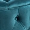 Elegant Velvet Ottoman Footstool - Teal - Image 4