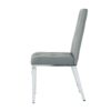 Modern Light Luxury Dining Chair With Electroplated Chair Legs (Set of 2) - Gray - Image 16