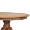 Round Turned Dining Table - Oak - Image 5