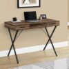 Computer Desk, Home Office, Laptop, Left, Right Set-Up, Storage Drawers, Work, Contemporary, Modern - Brown - Image 3