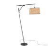 Daniella - Salon Contemporary Floor Lamp - Black / Natural - Image 3