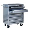 7 Drawers Multifunctional Tool Cart With Wheels - Sliver - Image 9
