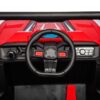 12V7A*1 30W*4 Four-Wheel Drive Leather Seat One Button Start, Forward And Backward, High And Low Speed, Music, Front Light, Power Display, Two Doors Can Open, 2.4G R / C, Seat Belt Four Wheel Absorber - Red - Image 5