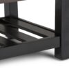 Cosmopolitan - Storage Ottoman Bench With Open Bottom - Chocolate Brown - Image 5