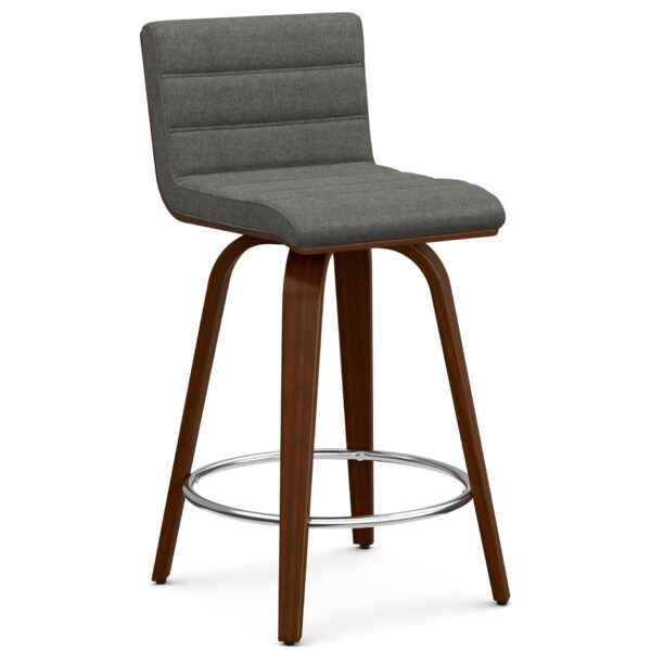 Roland - Swivel Counter Height Stool - Gray