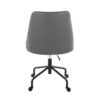 Marche - Contemporary Adjustable Office Chair With Casters - Black / Gray - Image 4