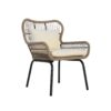 Contemporary Bohemian Southport - Club Chair With Water Resistant Cushions - Brown / Beige - Image 6