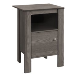 Accent Nightstands, Storage, Transitional - Gray