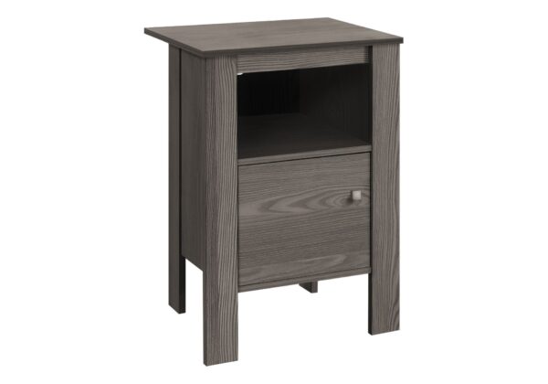 Accent Nightstands, Storage, Transitional - Gray