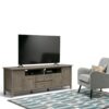Warm Shaker - TV Media Stand - Distressed Gray - Image 10