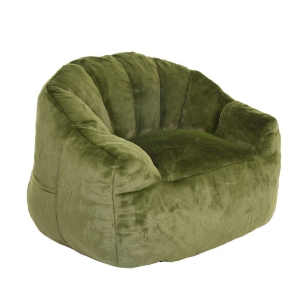 Beanbag Chair, Beanbag Sofa Chair With Armrests Stuffed High Density Foam, Lazy Sofa Comfy Chairs Beanbag Chair For Adults In Living Room, Bedroom Reading - Green